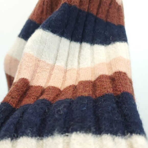 Madewell Color Block Striped Evercrest Turtleneck Sweater - Picture 9 of 15